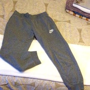 Gray Nike Girls sweatpants size large